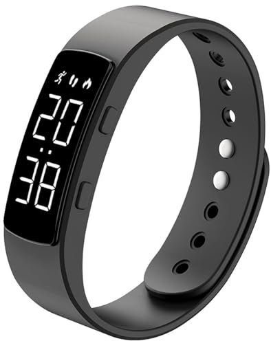 Non Bluetooth Fitness Tracker Pedometer Watch Step Counter Activity Tracker Sleep Tracker Alarm Clock Stopwatch Digital Waterproof Fitness Watch for Kids Adult Seniors Teen