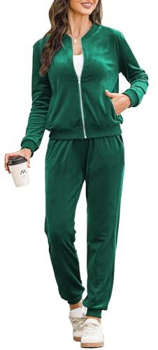 Totatuit Women Long Sleeve Velour Tracksuit Lounge Wear Full Sets Winter 2 | Casual Wear, Autumn Winter Wear