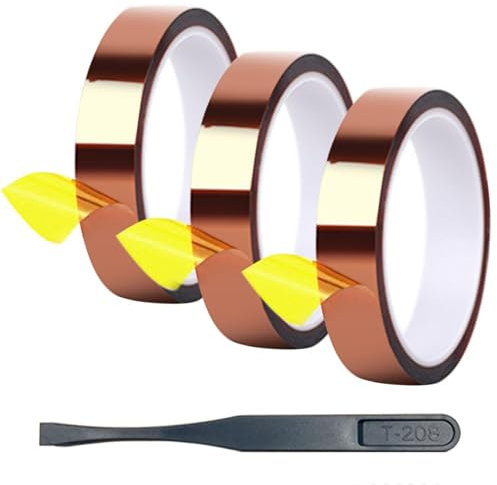 Nastro Resistente Alle Alte Temperature Da 3 Pezzi E Pinzette Da 1 Pezzo, Nastro Resistente Al Calore, Nastro Isolante Termico, Nastro Termoconduttivo, Strumenti Fai-Da-Te