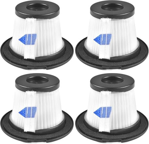 Filtro HEPA de reemplazo de paquete 4,filtro lavable y reutilizable,Kit de filtro HEPA,filtros,filtros HEPA de repuesto compatibles,para ORFELD V20 Accesorios de aspiradora