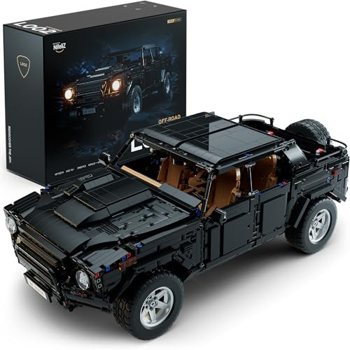 Nifeliz L002 Geländewagen Bauspielzeugset, Technikal Klemmbausteine Off-Road Automodell, Sammlerstück zum Austellen als Home- oder Büro-Deko, Geschenk für Erwachsene Männer (3983 Teile, NF10274)