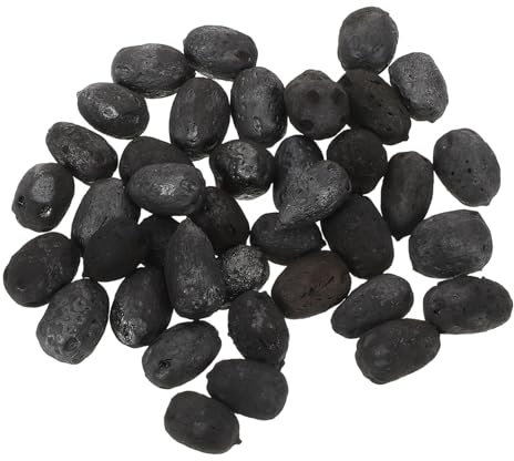 MAGICLULU 1 Beutel Holzkohle für Grill und Lagerfeuer Leicht und Praktisch für Außenbereich 1 Beutel Schwarz