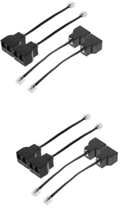 UPKOCH 8stücke Telefon Adapter Teiliges Telefon Splitter Kit Mit Pc Geeignet Gleichzeitigen Verbindung Von Telefonen Und Faxgeräten Stabile Signalübertragung Abnehmbar Und Modern