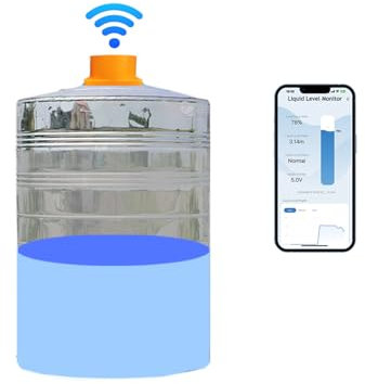 Moray ME201W Tuya Smart Life Mobile APP Wireless WiFi Smart Home Remote IP65 Waterproof Ultrasonic Liquid Water Oil Fuel Tank Level Sensor Monitor Sensor Controller Automatic Alarm Indicator