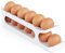 Egg Holder Storage, 2 Tiers Space Saving Automatically Rolling Egg Dispenser Container Tray for Fridge Organiser, Kitchen - 1 Pack