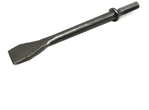 Robustes 175 mm Drucklufthammer-Meißel-Set, Stahl, Sechskantschaft zum Trennen von korrodierten Teilen, Entfernen von Bodenbelägen (Spitzmeißel)