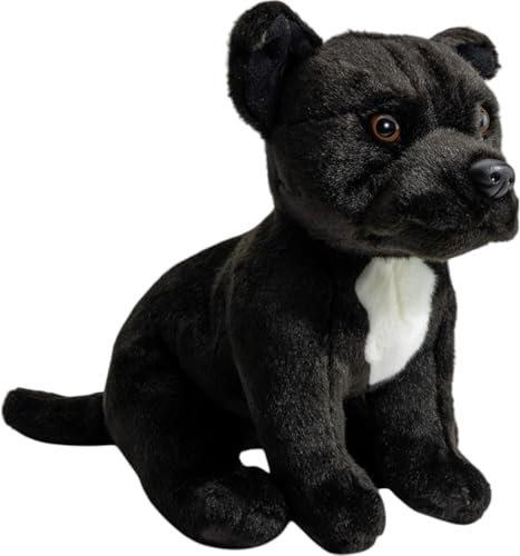 Carl Dick Stafford Bullterrier schwarz ca. 32cm Plüschtier, Stofftier, Kuscheltier 3623