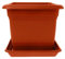1er Set Pflanzkübel Groß Außen, Blumentopf Gross 40x40 cm, 46 Liter, Pflanzentopf Blumentopf mit Untersetzer, Pflanzkübel Kunststoff, Blumenkübel Pflanztöpfe Blumentöpfe Made in DE, Terracotta