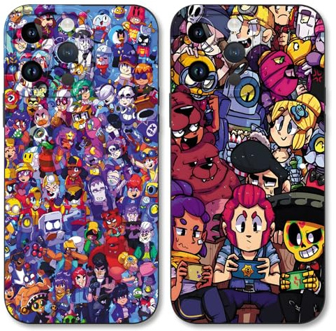 Yimctoie 2 stück Handyhülle für iPhone 12 6.1, Niedlich Hülle Cartoon Anime Spiel Aesthetic Muster Silikon Schutzhülle Tasche Schön Kameraschutz Case für Game Fans, Anime