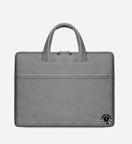 KCA_S3 15 15.6 16 Inch Laptop Shoulder Bag for Women and Men Lightweight Waterproof Computer Sleeve Handbag for MacBook Pro Dell XPS HP Envy Lenovo IdeaPad Business Work Travel Colour Dark Grey