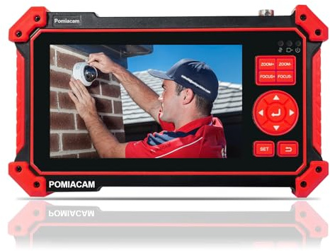 CCTV-Kameratester, HD-2950, 8 MP TVI CVI AHD CVBS Analog-Kameratester, 12,7 cm (5 Zoll), TFT-LCD-Bildschirm, UTP-Kabeltest, HDMI- und VGA-Eingang, RS485 PTZ-Steuerung, Audio-Test, 12 V