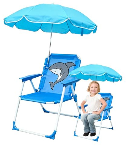 Genérico Silla Infantil con Sombrilla - Silla Plegable Infantil con Parasol Resistente Al Viento,Asiento De Resistente Al Viento con Parasol para Actividades Exteriores En Viajes Jardín
