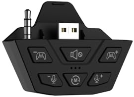 CHARM FOCUS Stereo Headset Adapter, Audio Microphone Headphone Adapter for Xbox One, Xbox Series X|S and Elite Controller, Audio Balance Adjustable (Game Sound & Voice Chat), Not Bluetooth Compatible