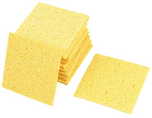 sourcing map Replacement Soldering Iron Cleaning Sponge 57mm x 57mm x 1mm 20pcs