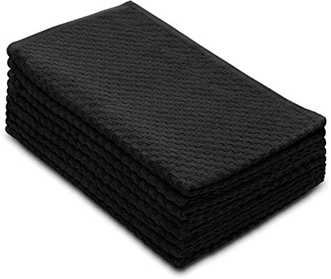 COTTON CRAFT Küchentücher, Waffelpiqué, 40,6 x 71,1 cm, 400 g/m², 100% ringgesponnene 2-lagige Baumwolle, sehr saugfähig, fusselarm, 8 Stück