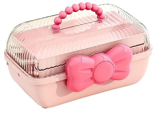 Anulely Kinder Haarschmuck Aufbewahrungs Kasten, Haargummi Organizer, Organizer Für Mädchen Haarspangen, Aufbewahrungsboxen, SüßEs MäDchen Schmuckschatulle