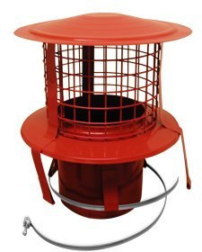 ChimFit 5 Teracotta Pot Hanging Cowl With Bird Guard For Flexible Flue Liner...