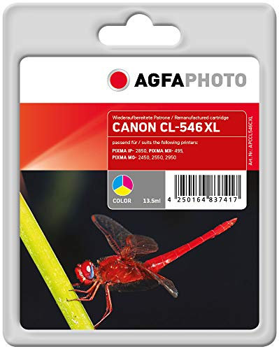 AgfaPhoto APCCL546CXL Remanufactured Tintenpatronen Pack of 3