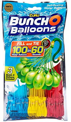 Zuru-100 Bombas de Agua en 60 Segundos, Cierre automático sin Nudos, Color carbón, Wasserbomben (1213)