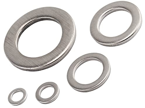 OPIOL QUALITY® Unterlegscheiben für Zylinderschrauben M16 DIN 433 aus Edelstahl A2 V2A (100 Stück) U-Scheiben Scheiben für Zylinderkopfschraube Scheiben