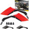 Rückspiegel Spiegel Set kompatibel mit Aprilia Tuono 1000, Tuono V4 R, Tuono 125 (V31)