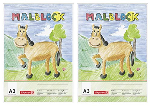 Brunnen 1047304 Malblock (A3, 70 g/m², kopfverleimt) (2, A3)