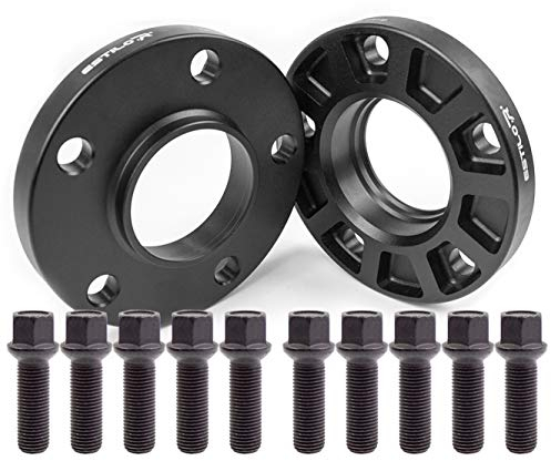 Estilo-R Spurverbreiterung 5x112 40mm 2x20mm Ø66,5 ABE schwarz für Audi A6 4G A4 A5