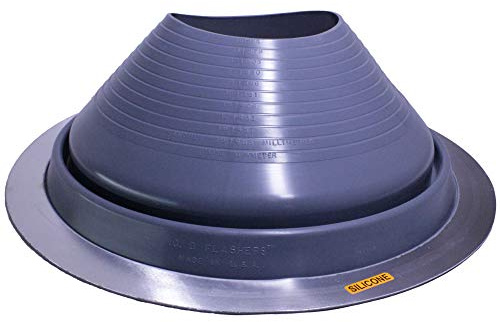 Flashers # 9 Silikon-Dachrohr, flexibel, hochtemperaturbeständig, wasserdicht, blinkend, Rohrdurchmesser 25,4 cm bis 48,3 cm, 100 % hergestellt in den USA