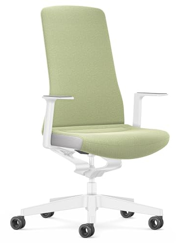 Interstuhl Bürostuhl Pure Interior Edition – Anpassung an Gewicht und Bewegung – ergonomische Smart-Spring-Technologie (Grün I Weiß)