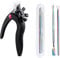 Nail Clippers for Acrylic Nails,Nail Tip Cutter,Acrylic Nail Clipper ,Stainless Steel False Nail Trimmer , with Cuticle Pusher Cuticle Remover, for Salon Home Nail Art