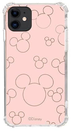 Official Disney Gold Mirror Mickey & Minnie iPhone 12 Case to Protect Your Mobile Phone - Official Disney Licensed Flexible Silicone Mirror Case