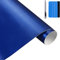 NewL Lámina de Vinilo metálico de Acero Inoxidable Cepillado Mate, 50 cm x 150 cm, Color Azul Cepillado (Azul)