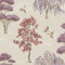 SOPHIE LAURENCE Mauve Beige Lavender Willow Woodland Wallpaper - Birds Trees Forest Vintage - Thick Solid Heavy Duty Textured Wallpaper
