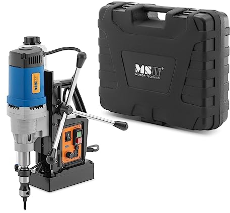 MSW MSW-MD60-LASER PRO Magnetbohrmaschine 1680 W 395 U/min Weldon-Schaft 19 mm Laser Magnetkernbohrmaschine Magnetbohrer magnetische Bohrmaschine