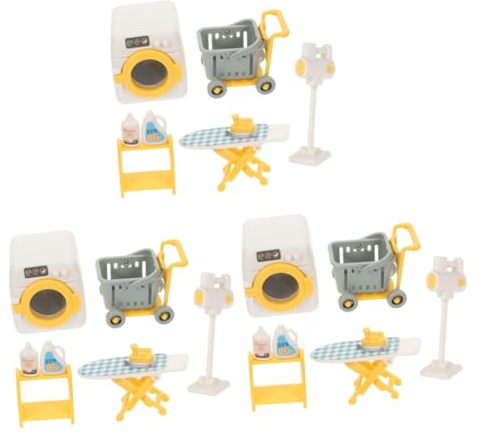 VICASKY 3 Juegos De Mini Lavadora De Juguete Mini Lavadora De Juguete Pequeña Lavadora De Juguete Mini Lavadora De Plástico Mini Lavadora Aparato En Miniatura Juguete para Niños