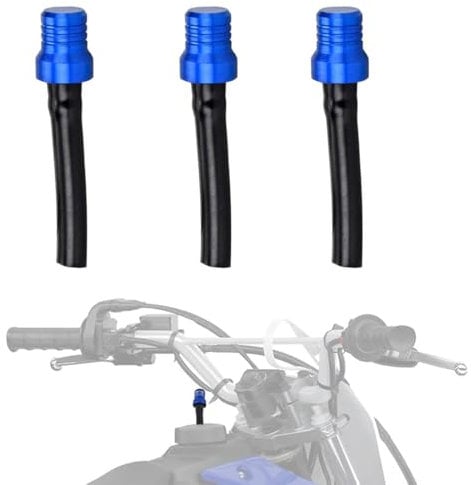 TEOZBLU 3 Pcs Motorrad Kraftstoff Tankdeckel Ventil Entlüftung Schlauch, Motorrad Kraftstofftank Tankdeckelventil, Tankdeckel Entlüfter Schlauch, Für ATV Dirtbike Pack Rohr Motorrad, Rot