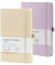 HOMEMARS Notizbuch, Notizbuch a5, Notebook, Hardcover Leader Bullet Dot Grid Journal,100 gsm Papier,14.5 X 21cm, Dotted,2 Stück, 200 Pages, mit Lesezeichen, Stiftschlaufe,Elfenbein Lila