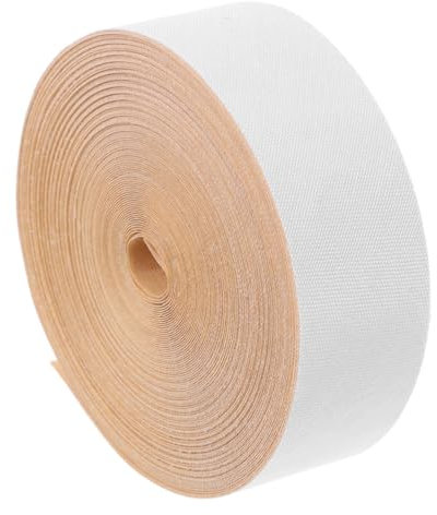 HOMSFOU Lampenschirm Nahtband Weiß Stoff Einfassung Selbstklebend 5m Rolle Verbessern Lampenschirm Geeignet