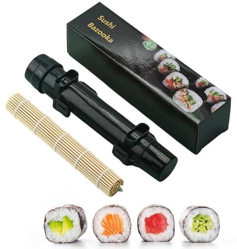 Frdelma Sushi Roller Multifunktionale für Anfänger,2-teiliges Sushi Roller mit Bambusmatte für Anfänger zu Hause