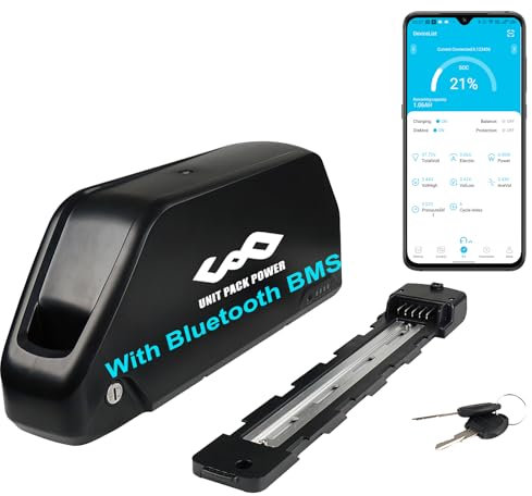 48V Ebike Battery with 40A Smart BMS with WiFi Module Bluetooth 24Ah Electric Bicycle Batteries for 100W-1500W Motor