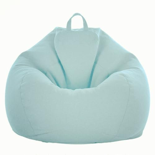 Poltrona Sacco Adulti 90 X 110 Cm - Senza Imbottitura, Cotone E Lino Pouf Sacco, Grigio Bean Bag Chair for Soggiorno/Camera/Gaming(Light Green,100 * 120cm)