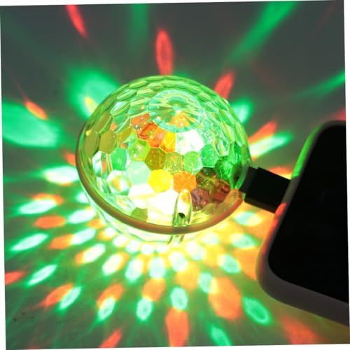 TEHAUX Luce Dj USB Ricaricabile LED con Effetto Strobo Sfera Discoteca Portatile per Auto Feste Bar e Matrimoni Facile da Usare e Resistente