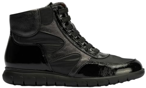 Pitillos - Stivaletti da donna 20216 neri | Pelle verniciata e cerniera | Comfort e soletta rimovibile - Pelle, Nero , 38 EU