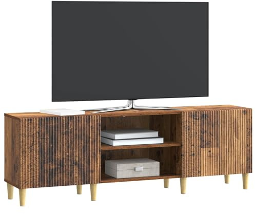 vidaXL TV-Schränk Altholz 150 x 31 x 50 cm Holzwerkstoff, Wohzimmer, Vintage Möbel, rechteckiger TV Stand, Multimedia Aufbewahrung, moderner Schrank, stylischer Organizer, Deko