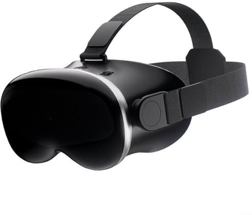 Gafas de realidad virtual 3D para smartphone, gafas de realidad virtual con 98° FOV, distancia pupilar ajustable y 0-700°, antiluz azul, ABS con máscara de piel, gafas de pantalla pequeña, color negro