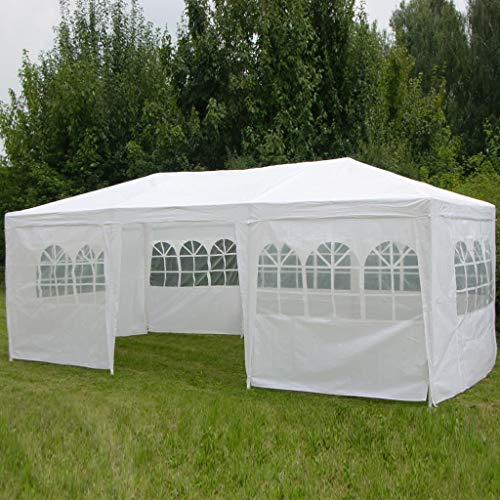 Pavillon 3x6m, mit 8 Seitenwänden,weiß