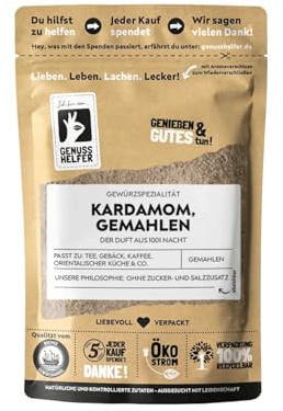 Bremer Gewürzhandel Kardamom, gemahlen, Kardamompulver für aromatischen Geschmack, zum Kochen und Backen, 50g
