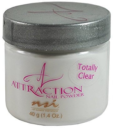 NSI Attraction Acrylic Nail Powder – Totally Clear – 1 Pack