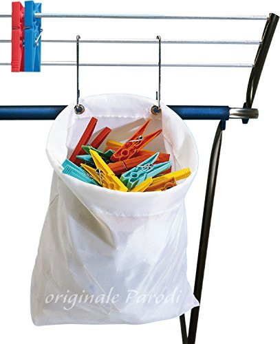Parodi & Parodi Wäsche-Wäscheklammern Tasche wasserdicht, Polyester, mehrfarbig, 27 x 30 cm