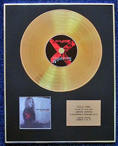 Avril Lavigne – Limited Edition CD 24 Karat Gold beschichtet LP Disc – Unter My Skin